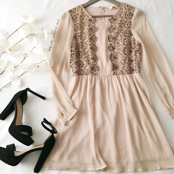 Urban Outfitters Dresses & Skirts - UO Pins & Needle Pink + Black Lace Dress